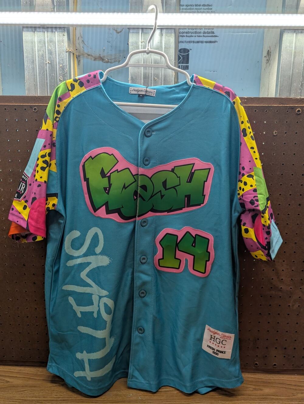 NWT Headgear Classics Fresh Prince Will Smith 1990 Button Jersey XL